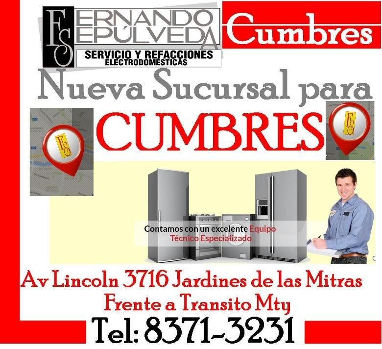 Refacciones para Refrigerador en Cumbres