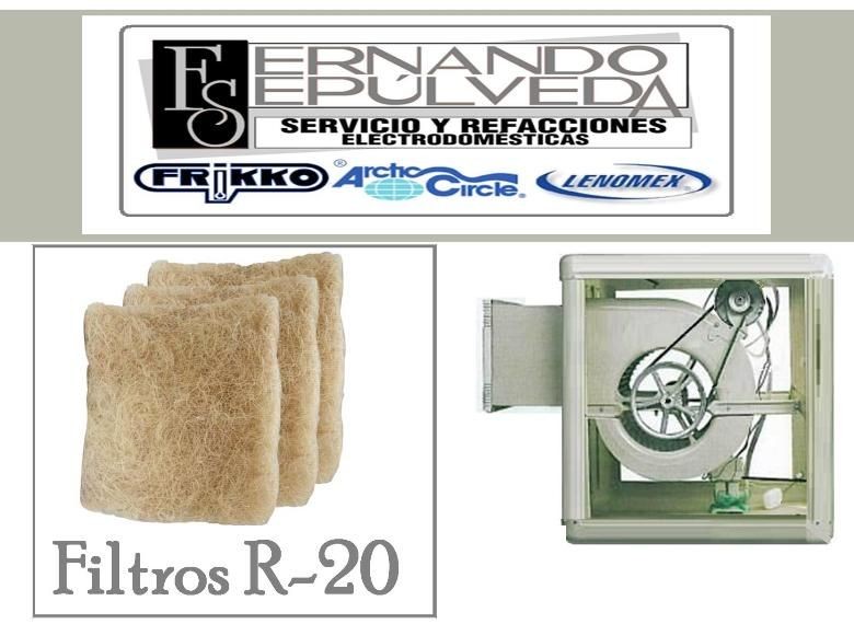 Refacciones para Aire Lavado o Enfriador de Aire  (FiltroR-20)