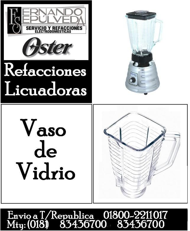 Vaso de Licuadora de Vidrio Blister Oster.