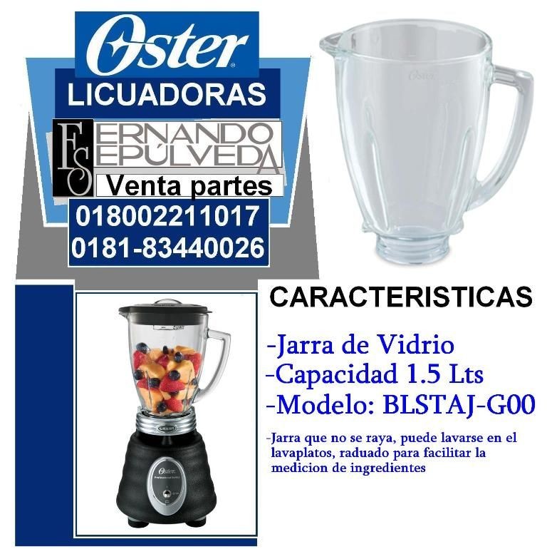 JARRA DE VIDRIO 1.5 LTS PARA LICUADORA OSTER