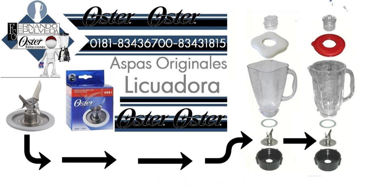 CUCHILLAS DE LICUADORA OSTER ORIGINALES