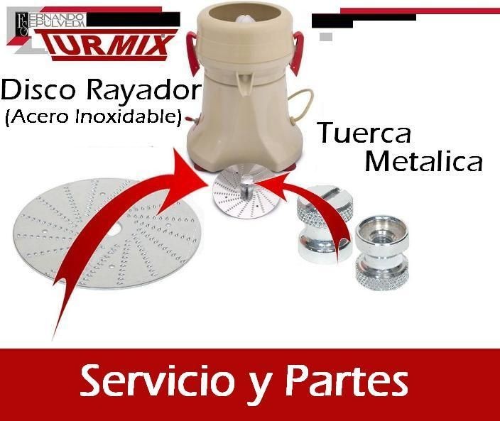 Disco de Acero y Tuerca de Acero Extractor Turmix